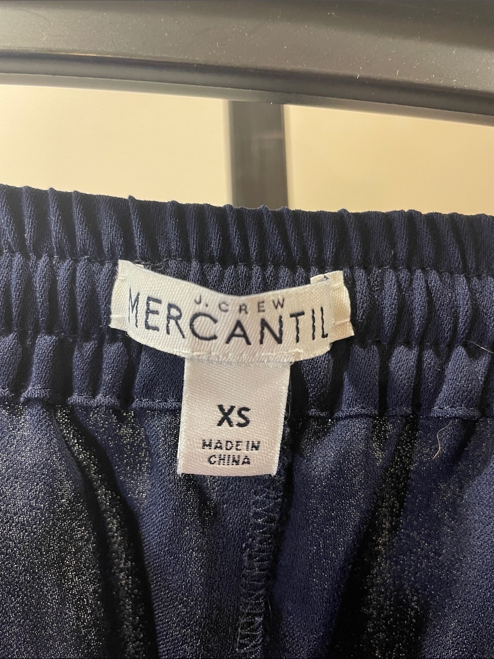 J. Crew Navy Drawstring Shorts - Picture 2 of 4